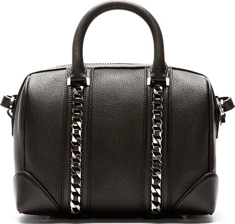 givenchy black chain bag|givenchy black logo handbag.